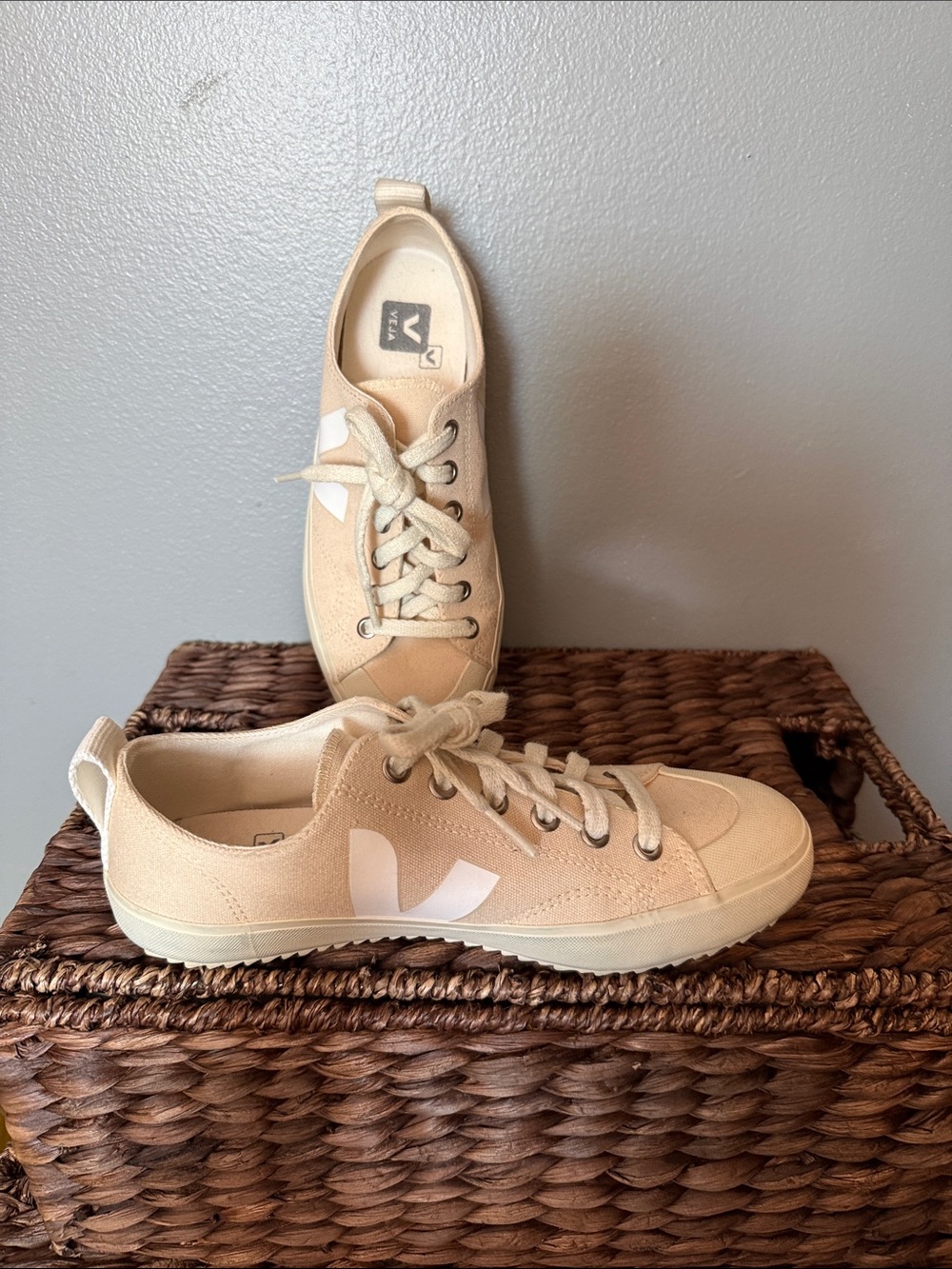 Veja Canvas Low-Top Sneakers in Beige - Casual Women’s Shoes